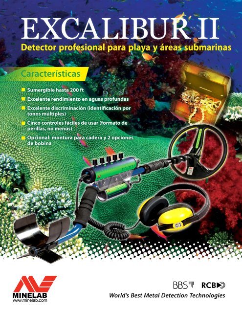 Detector profesional para playa y áreas submarinas ... - Minelab