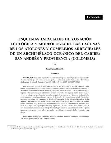 esquemas espaciales de zonación ecológica y ... - Colciencias