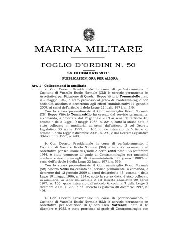 MARINA MILITARE - sergenti