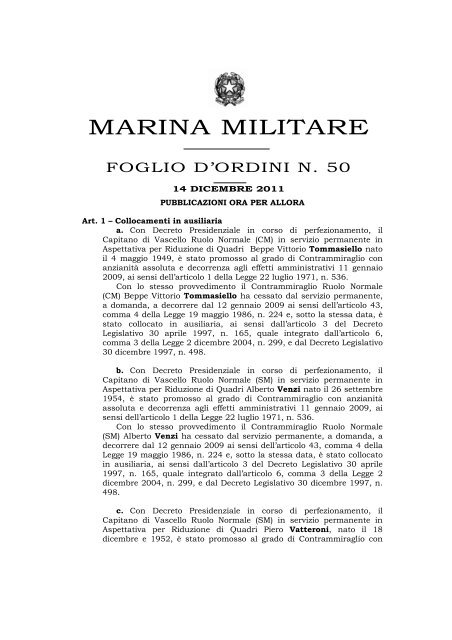 MARINA MILITARE - sergenti