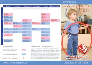Kinder und Jugendliche - TSV Haunstetten