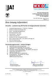 Ihre Innung informiert - Tischlerinfo.com