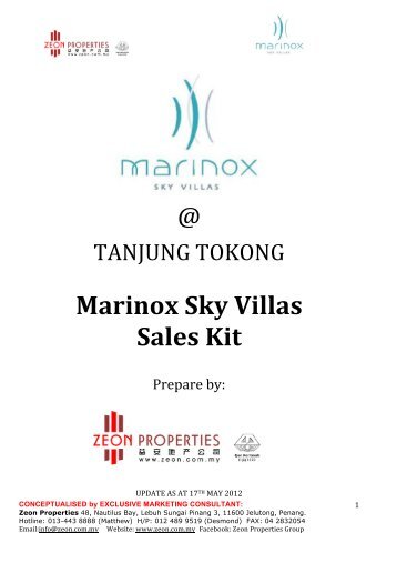 Marinox Sky Villas Sales Kit - zeon properties group