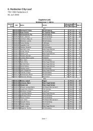 6. Herdecker City-Lauf - TSV 1863 Herdecke eV