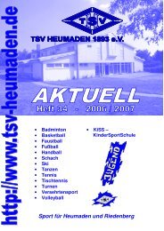 TSV-Aktuell 2006/2007 - Nr. 34 - TSV Heumaden 1893 eV