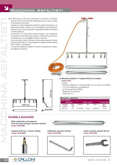 Macchina asfaltisti - Calloni.It