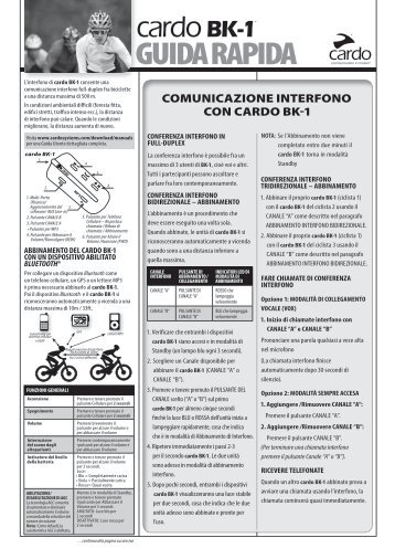 GUIDA RAPIDA - Cardo Systems, Inc