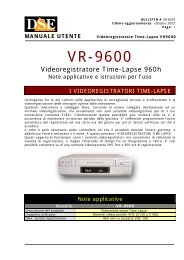 MANUALE UTENTE Videoregistratore Time-Lapse ... - Dse Italia