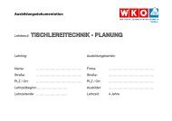Lehrberuf: TISCHLEREITECHNIK - PLANUNG - Tischlerinfo.com