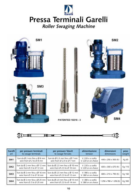 Catalogo generale - Main catalogue 2009 (pdf - 3.4 MB) - Garelli