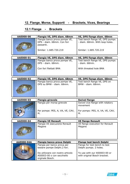 12. FLANGE MORSE SUPPORTI