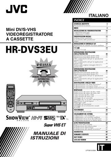 Selezionare la piastra VHS. - Jvc