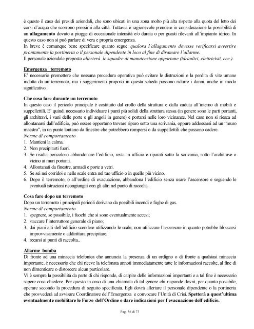 Documento sulla sicurezza ed igiene dei luoghi di lavoro per le Ditte ...