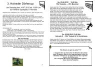 3. Holveder Dörfercup - TSV Holvede / Halvesbostel