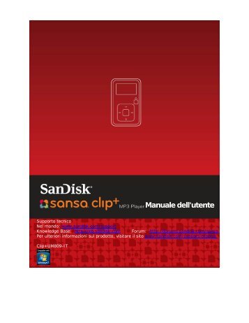 Manuale dell'utente - SanDisk