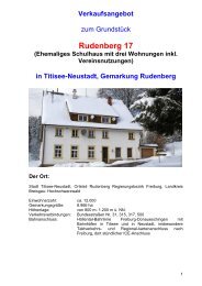 aktuelles Angebot ehem. Schulhaus Rudenberg - Titisee-Neustadt