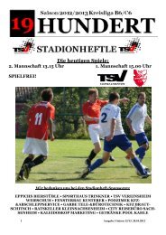 Ausgabe 05 vom 28.10.2012 - TSV Kleinsachsenheim