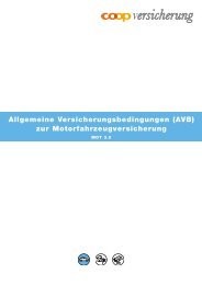 Allgemeine Versicherungsbedingungen (AVB) zur ...