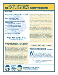 Bulk Salutes and Licensing (May 2002) - ATF