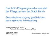 ABC-Pflegeorganisationsmodell - Careum Weiterbildung