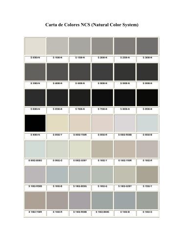 Carta de Colores NCS (Natural Color System) - pinturas far Carta de Colores NCS (Natural Color System) - pinturas far