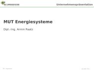 MUT Energiesysteme - deENet