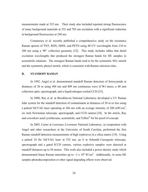 Ultraviolet Resonant Raman Enhancements in the Detection of ...