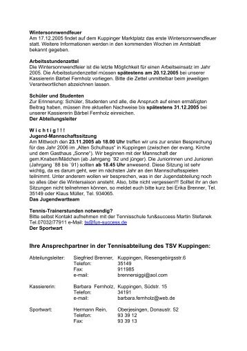 17.11.2005 - TSV Kuppingen