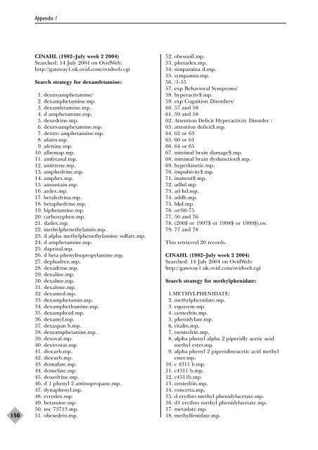 APPENDICES. A systematic review and economic model of the ...