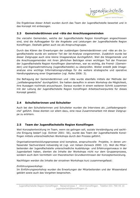 Konzept Jugendfachstelle Region Konolfingen - Jugendarbeit ...