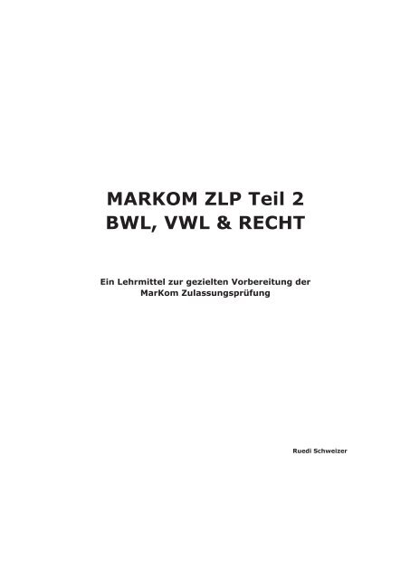 Leseprobe - MarKom Buch