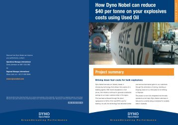 How Dyno Nobel can reduce $40 per tonne on ... - Oz Future Fuels