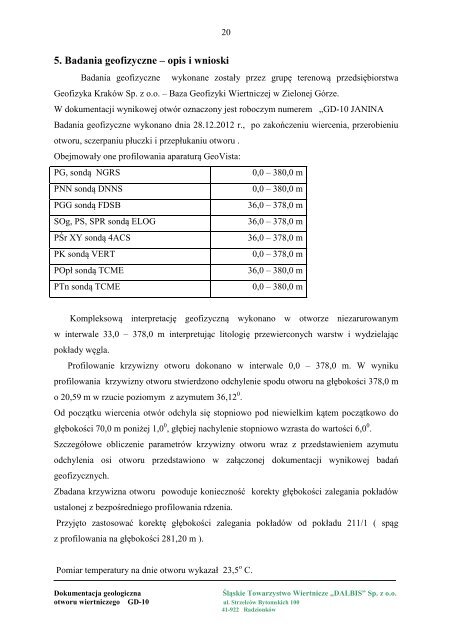 Załącznik nr 1.4 Dokumentacja otworowa GD-10 tekst.pdf