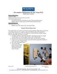 Preventative Maintenance for the Vector PCX - Pickering Laboratories