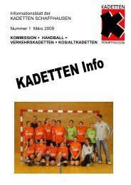 Info März - KOS - Altkadetten Schaffhausen