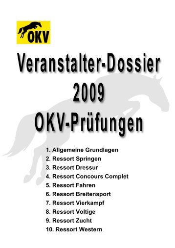 Kontakt-Adressen 2009 - OKV