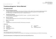 Funktionendiagramm Schule Walchwil