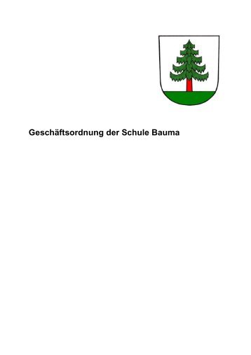 Geschäftsordnung Schule Bauma.pdf - schulebauma.ch