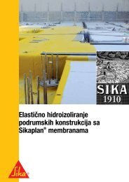 Elastično hidroizoliranje podrumskih konstrukcija sa ... - Sika Croatia