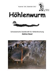 Höhlenwurm Nr. 138 - SGH-Basel
