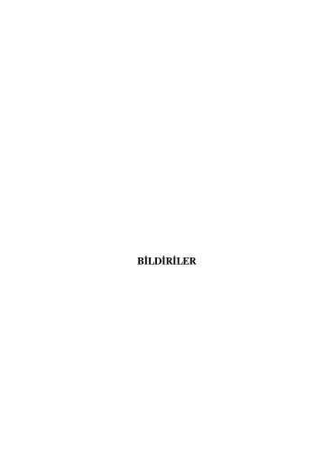 BİLDİRİLER