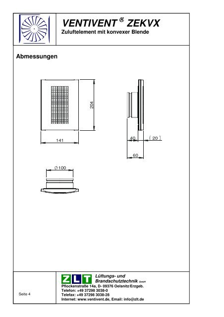 Planung - ZLT Lüftungs