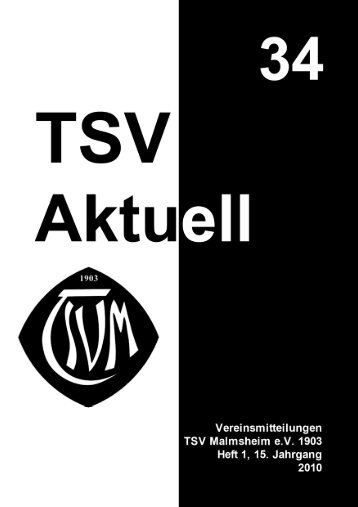 TSV Aktuell Nr. 34 - TSV Malmsheim