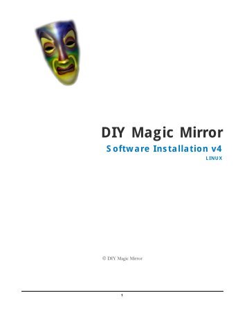 Software Installation Linux (Version 7) - DIY Magic Mirror