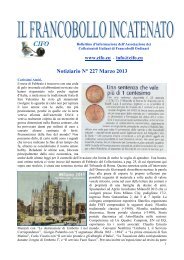 Il francobollo incatenato n. 227, Marzo 2013 - Collezionisti Italiani di ...