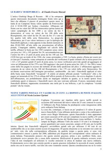 Il francobollo incatenato n. 227, Marzo 2013 - Collezionisti Italiani di ...