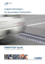 TENSA®FLEX Typ RC mageba Dehnfugen – für dauerhaften ...