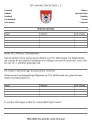 Formular zur Beitrittserklärung - TSV Mellrichstadt e.V.