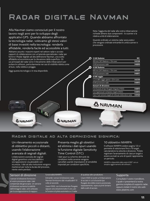 Radar digitale Navman - Navman Marine