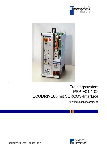 Trainingssystem PSP-E01.1-02 ECODRIVE03 mit ... - Nuova Elva